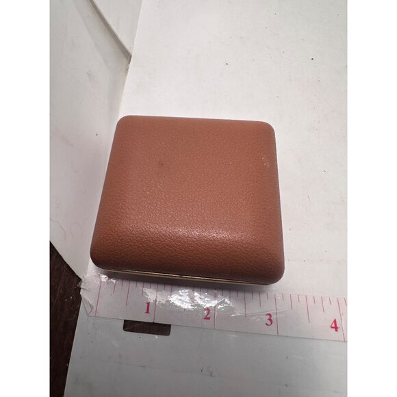 Vintage Equity Travel Alarm Clock Gold-Tone Case Brown Faux Leather Cover Fold U - Picture 9 of 9